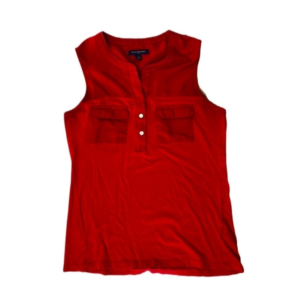 WOMENS MEDIUM BANANA REPUBLIC BUTTON DOWN TANK